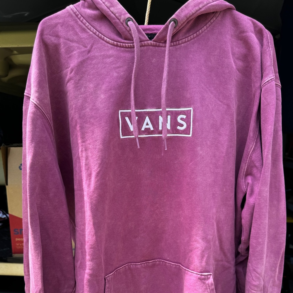 Deep magenta colored Vans hoodie. Men’s size XXL.